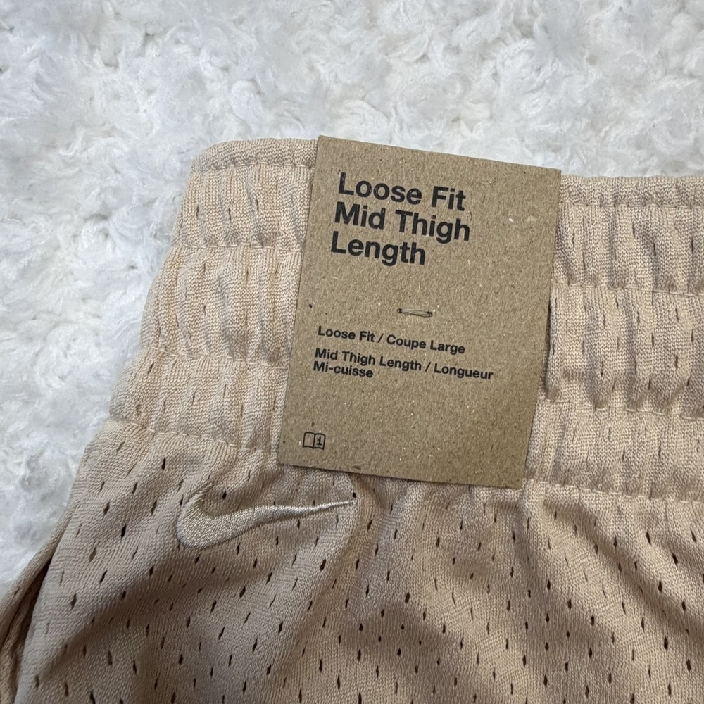 Nike Kobe Dri-FIT Athletic Mesh Shorts Beige Loose Fit Mid Thigh‎ Length Kids L - Picture 5 of 5